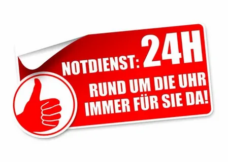 24h Notdienst Tag und Nacht
